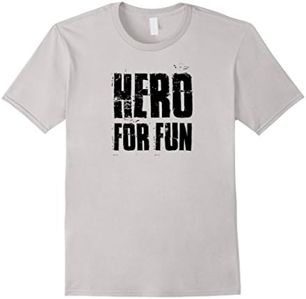 Men's Hero For Fun shirt XL Silver