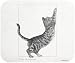 Testing Furniture Black White Cat Mouse Pad MousePad