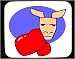 Decorated Mouse Pad with glove, australia, boxing, kangaroo, animal, outback
