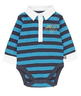 Navy and Turquoise Stripe Rugby Body