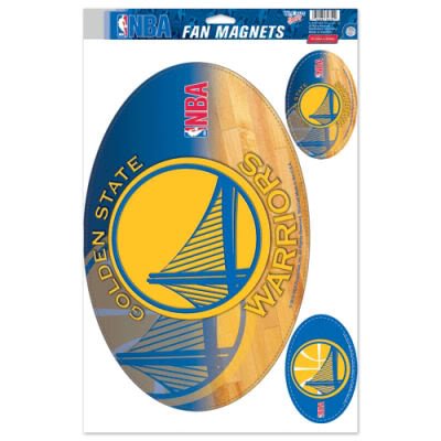 GOLDEN STATE WARRIORS OFFICIAL LOGO CAR MAGNET SET