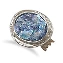 Ancient Roman Glass Ring with Wire Edge