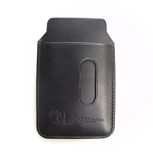 【日本製・ハンドメイド】KCS FABRICATIONS iPhone3G/3GS/4用 レザーケース ブッテーロレザー [KCS レザースリーブ PRESTIGE]　KCS 0010 BK ブラック