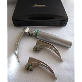 NEW! L.E.D. FIBEROPTIC Laryngoscope Set - True View -Adult Macintosh