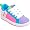 Fluorescent Pink/White