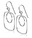 Jewelry : Sterling Silver Open Square Dangle Earrings