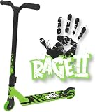 Slamm Rage II Caution/Green Scooter