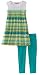 Energie Girls 7-16 Smock Twofer Stud Tank With Legging Set, Turquoise Twist, Medium