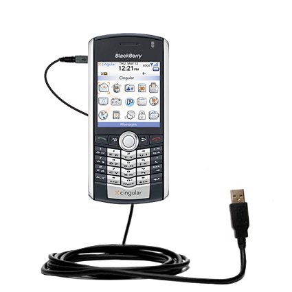 Classic Straight USB Cable for the Blackberry pearl with Power Hot Sync and Charge capabilities - Gomadic Brand w/ TipExchange Technology
