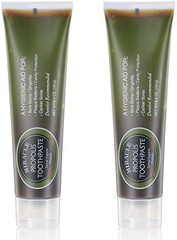 Holocuren Miracle Pure Propolis Toothpaste 6.4 Ounce (2 Pack) by Holocuren