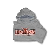 University of Texas Austin UT Longhorns - Children / Kid's Grey Thin Script Bevo Hooded Sweatshirt