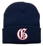 Pax Trading Embroidered Old English Letter "G" Adult Cuffed Winter Hat (One Size) - Navy