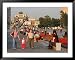 People in Victory Park with Triumphal Arch in Distance, Moscow, Russia Places Framed ...