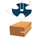 Bosch 85526M 1/16" Kerf, 3 Wing Slotting Cutter with Carbide Tips (Super)