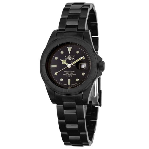 Invicta Women's Pro Diver Collection Black Ionic Plated Watch #4875