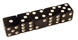 Set of 5 Dice 16mm Round Corners Opaque Black