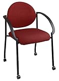 IMAGE OF Stackable Chair w/Flared Arms and Casters