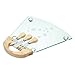 Kitchen Craft Glass Cheese board set with 3 knives