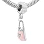 Enamel Rhinestone Handbag Charm Bead Fits Pandora Charms Bracelet