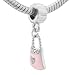 Enamel Rhinestone Handbag Charm Bead Fits Pandora Charms Bracelet