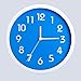 Binwo Modern Colorful Stylish Elegant Silent Non-ticking Home Kitchen/Living Room Wall Clock 10 Inches