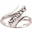 14K White Gold Mother's Ring - 6 Gemstone -- YOU CHOOSE THE COLORS!