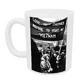 Anti-Vietnam War demonstrators in 1967.. - Mug - Standard Size