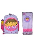 Dora the Explorer Backpack Rucksack Combo Inc Sleeping bag Torch and Drink Bottle