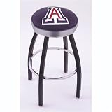 Arizona Wildcats 25 Single-ring Swivel Bar Stool with Black Accent Ring