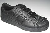 Gola Boys Aka624 Black Skate Style Velcro Formal School Shoes