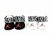 Nike Air Jordan Newborn Infant Baby Booties Socks Black and White w/air Jordan Logo Size 0-6 Months
