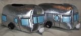 Vroomers Silver Travel Trailer Slippers