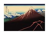 Lightning Below the Summit Giclee Poster Print by Katsushika Hokusai, 25×18