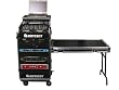 Odyssey FZGS1116WDLX Flight Zone Glide Style Ata Combo Case With Wheels And Side Table: 11u Top Slant, 16u Vertical