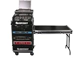 Odyssey FZGS1116WDLX Flight Zone Glide Style Ata Combo Case With Wheels And Side Table: 11u Top Slant, 16u Vertical