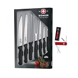 Wenger Grand Ma tre 7-Piece Cook's Knife Set with Swiss Army Knife