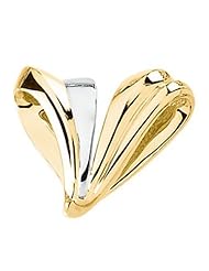 14K Two-Tone Gold Pendant/Slide -- LIFETIME WARRANTY