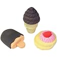 Raymond Geddes Scented Dessert Eraser, 24 per Bag, Assorted Colors (66993)