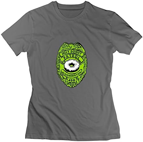 TIANYI Women Jelly Donut Donut Patrol O-Neck T Shirt M DeepHeather
