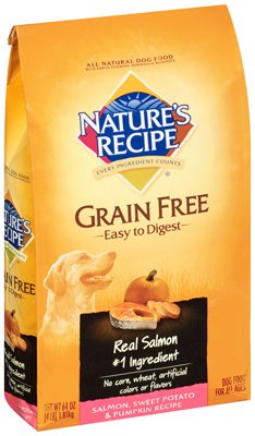 Nature's Recipe Grain Free Salmon Dog Food, 4LB