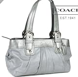 Authentic Coach Soho Leather Large Pleated Business Tote Bag 13733 Grey