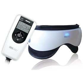 Breeze ISee-360 Digital Air Pressure Eye Massager with Vibration, Heat, and Music - Best on the market