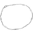 Sterling Silver Delicate Link Ankle Bracelet