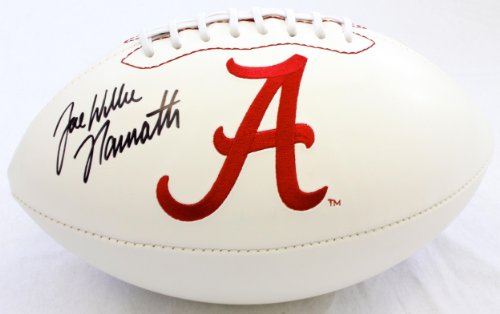 Signed Joe Willie Namath Alabama Crimson Tide Logo Ball - GAI - Autographed College Basketballs