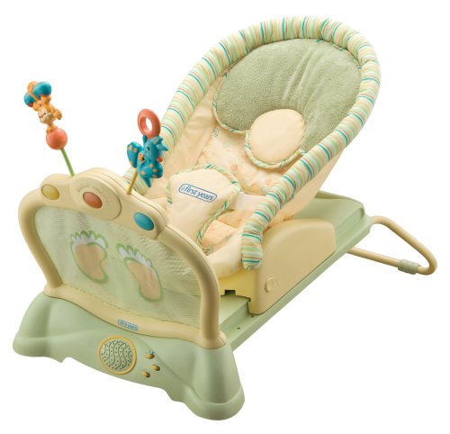 The First Years 3-in-1 Kickin Coaster Seat, Green/Yellow