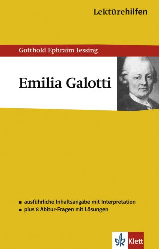 Lekt�rehilfen G. E. Lessing `Emilia Galotti`