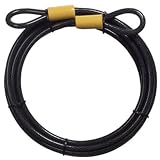Master Lock 72DPF Heavy Duty Cable, 15 Feet Braided Steel, 3/8 inch Diameter