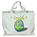 Crochet Rock My World Totebag (Cotton Tote / Bag)