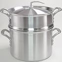 Polar Ware Double Boiler 3 Piece Set: 8 1/2 qt Inset & 10 qt Stock Pot