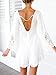 Choies Women's Chiffon White Lace Waist Long Sleeves Romper Playsuit